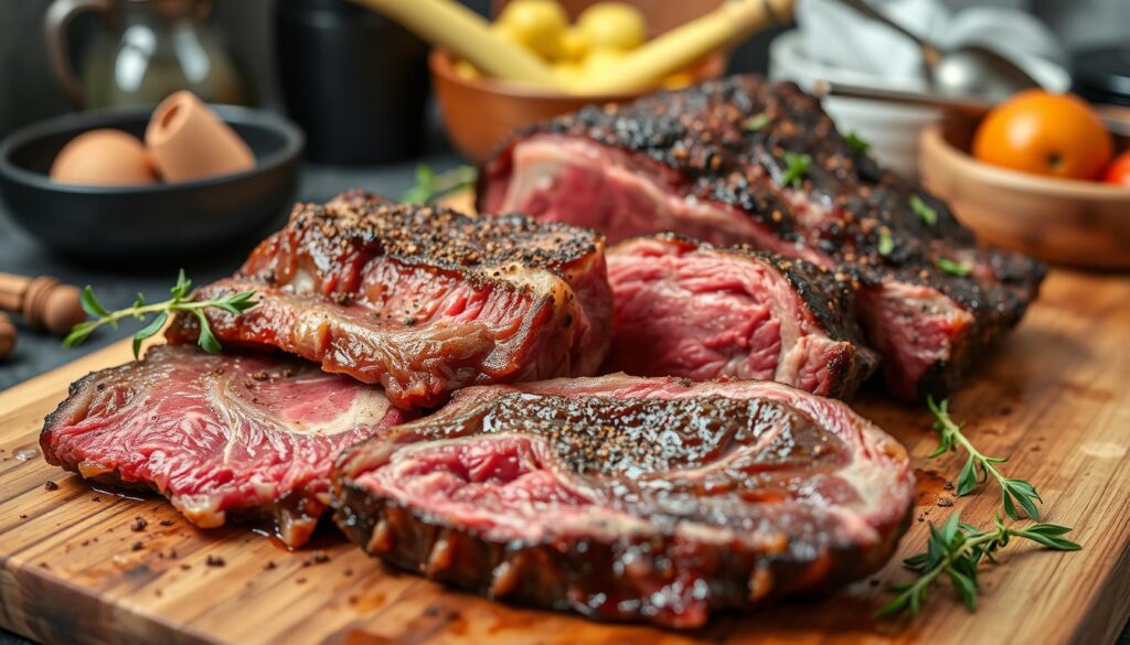beef short ribs and oxtail