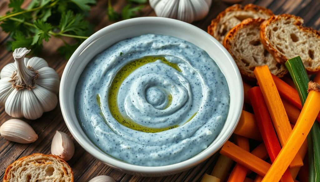 blue jam garlic aioli