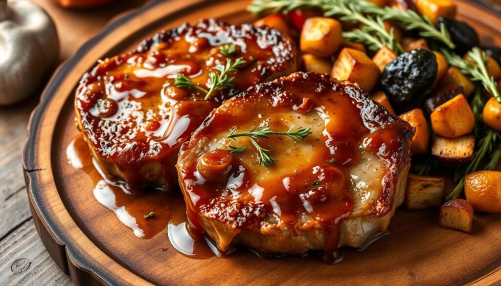 caramelized onion pork chops