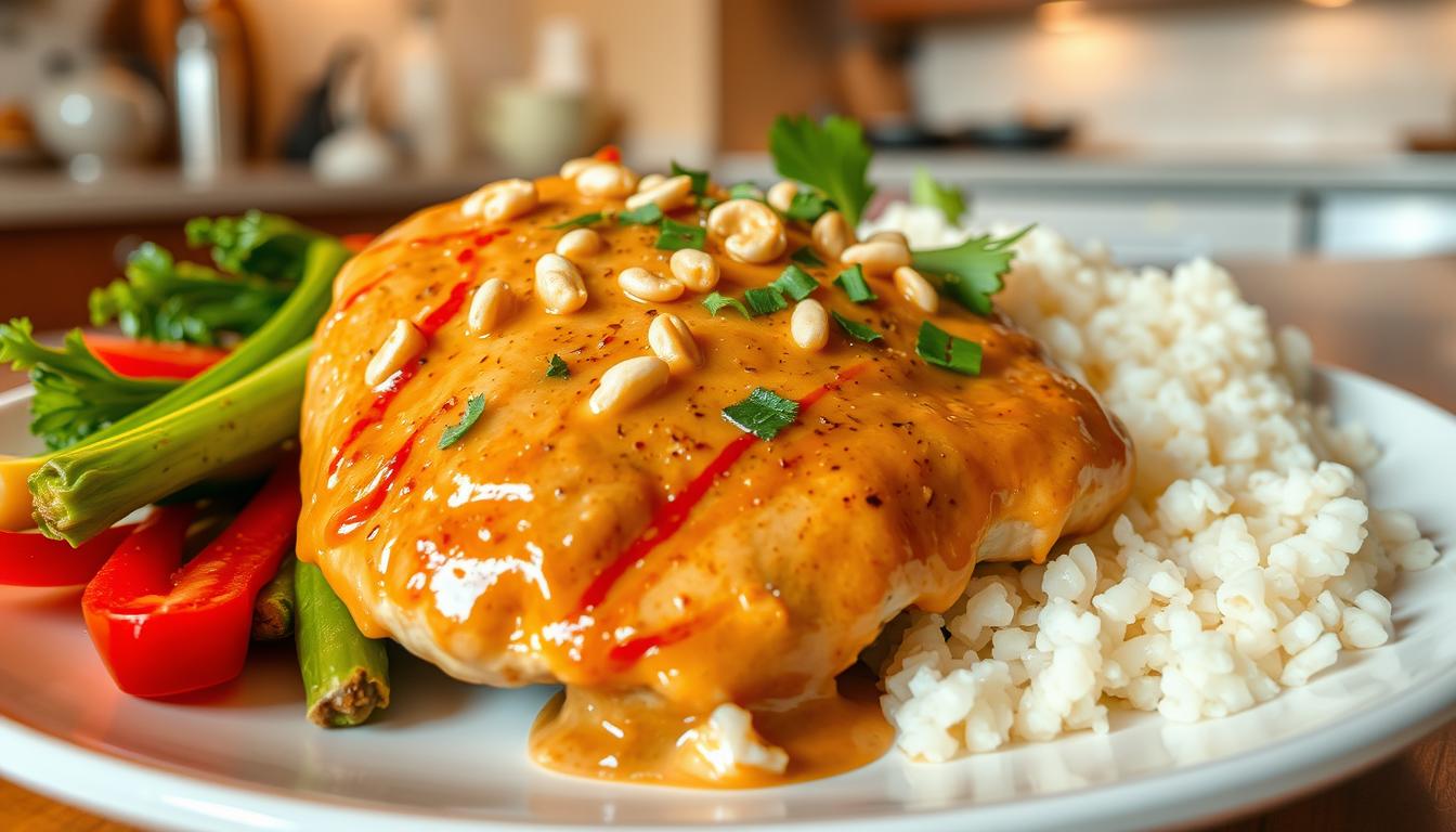 chicken with peanut butter -recipe