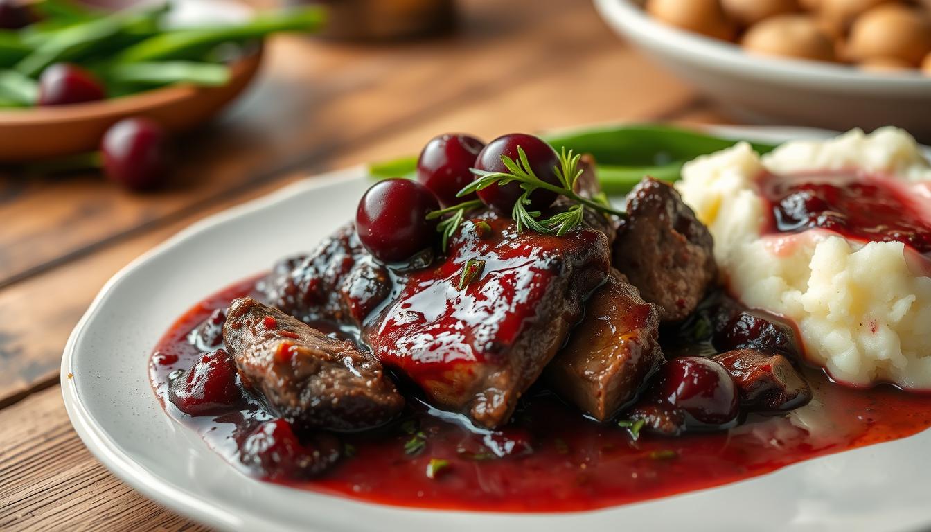 sweet cherry wine recipe for beef