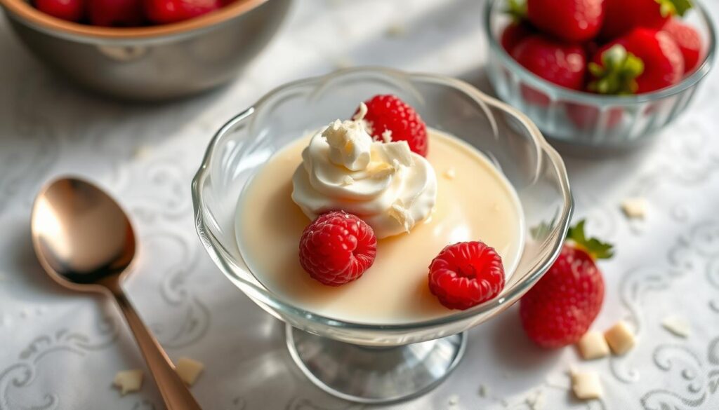 White Chocolate Pudding Dessert