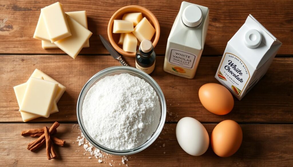 White Chocolate Pudding Ingredients